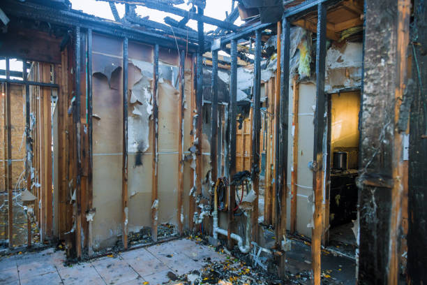 Professional Fire Damage Removal technician working in Lafayette, LA